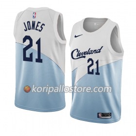 Cleveland Cavaliers Jalen Jones 21 2018-19 Nike Sininen Valkoinen Miesten Pelipaidat Swingman 